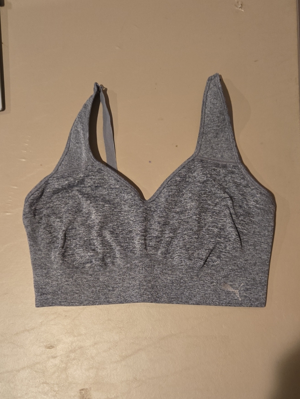 Puma Heather Gray Seamless Light Support Sports Bra